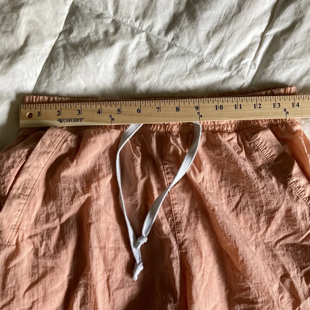 Nike Mens S Sportswear Alumni Woven Flow Nylon Water Shorts Trunks Peach Apricot